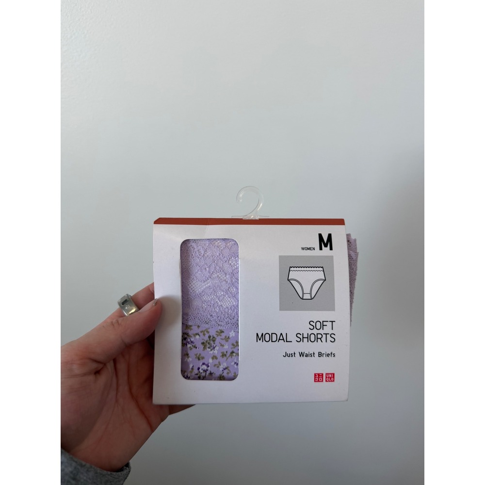 Uniqlo Women's Soft Modal Briefs – Purple – Size Medium – New